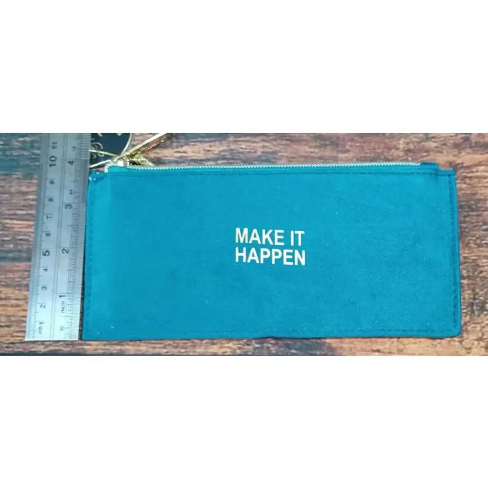 Jayne Zip Pouch - Make It Happen - Teal‎